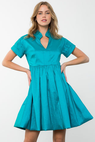 THML SHORT SLEEVE DRESS*TWO COLORS